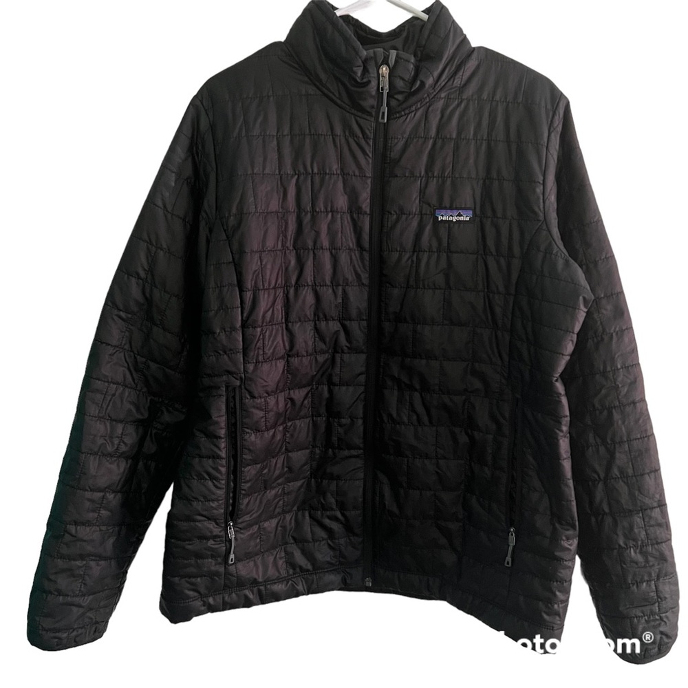 Patagonia Womens Black Primaloft Nano Puff jacket sz xl